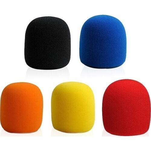 10x Mic Foam Microphone Sponge Covers Professional Studio Windscreen Shield Handheld Microphone DJ Windproof Mic Sleeve
