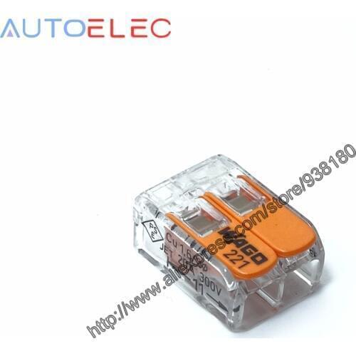 20Pcs 221-412 Lever Nuts-2 pole New style compact Splicing Connectors Wire Connector terminal block
