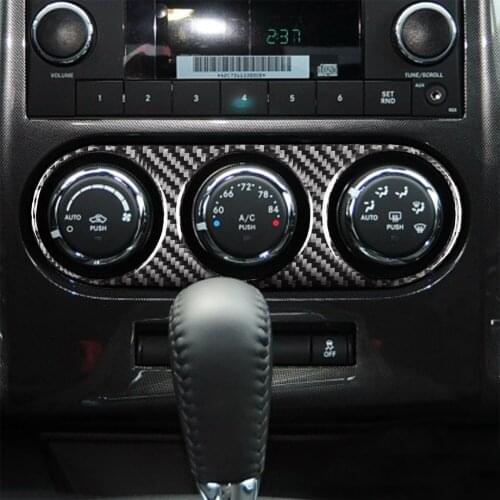 1pcs Carbon Fiber Central Tuyere Panel for Dodge Challenger 2008 2009 2010 2011 2012 2013 2014 Black Car Interior Decoration