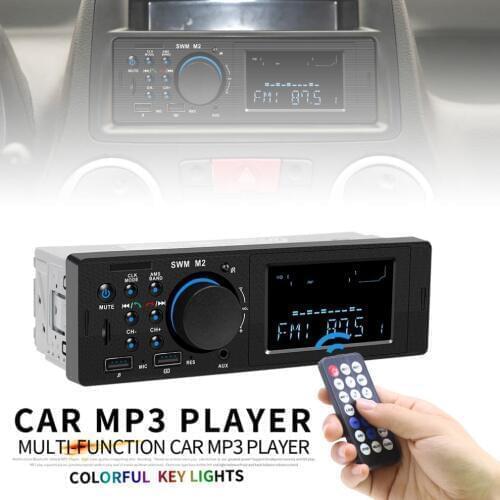 Universal In-Dash Dual USB Bluetooth Multifunctional Car Stereo Radio FM Aux Input MP3 Audio Player with Fast Phone Charging