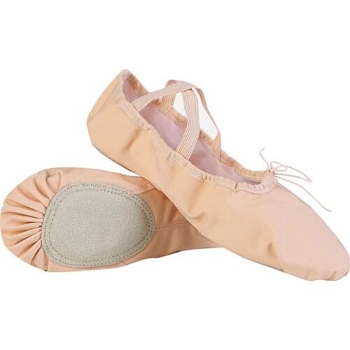Ballet Shoes for Dancing балетки для танцев Ballet Flats балетки Ballerina Training Ballet Slippers Soft Pink Canvas Adult Child