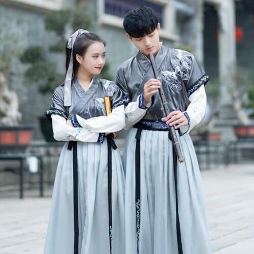 Free shipping Spring clothes original and improved Hanfu mens ancient clothes and womens suits
