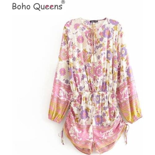 Женские комбинезоны с принтом BOHO QUEENS China At AliExpress