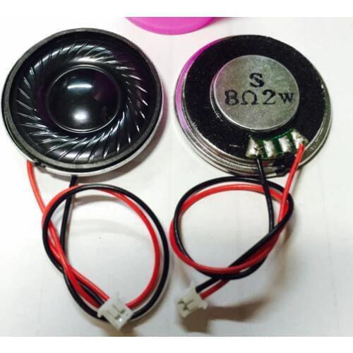Fast Free Ship 20pcs 8R 2W diameter 30MM thick 5MM Conqueror horn Electronic dog Speakers/imported small speakers 1.25-2P XH-2P