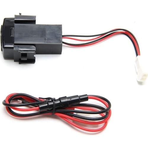 Dual USB Ports Dashboard Fast Charger 2.1A 5V for nissan Teana Sylphy New N0HF