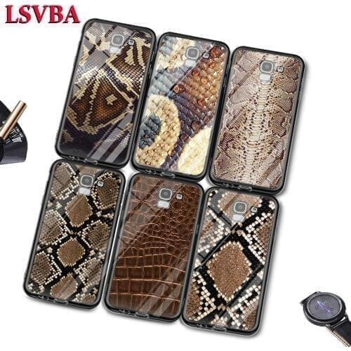 Yellow Gold Snake skin For Samsung Galaxy J2 J3 J4 J5 J6 J7 Plus Core 2018 2017 2016 Super Bright Glossy Phone Case Cover