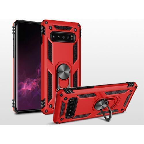 Luxury Armor Shockproof Doom Phone Case For Samsung Galaxy S10E S10 5G S9 S8 Plus Note 10 10+ 9 8 Car Magnetic Finger Ring Cover