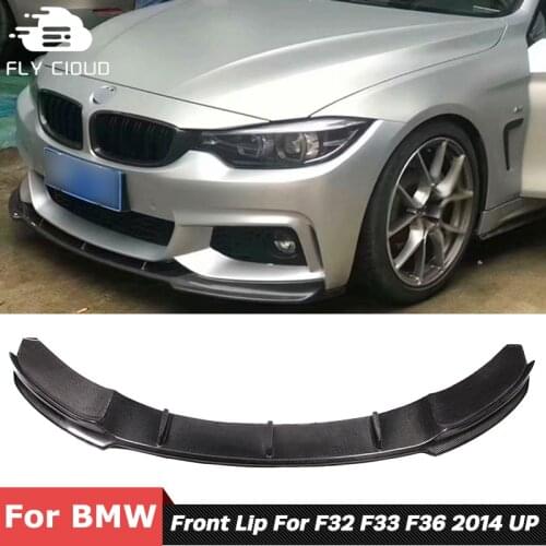 FD Style Carbon Fiber Material Front Shovel Bumper Lip For BMW 4 Series F32 F33 F36 2014 Up