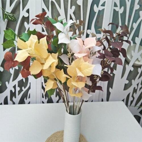 10Pcs Fake Bodhi Leaf Simulation Greenery for Wedding Home Decorative Artificial Plants