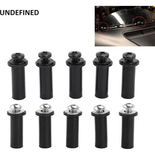 5PCS Motorcycle Windscreen Windshield Bolts Screws Well Nut Trim Kit for Harley Road Glide Ultra CVO Custom FLTR All Models