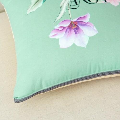 2020 New Style Knitted Cotton Printing Pillow Quilt 40*40 Unfolded Quilt 110*150CM