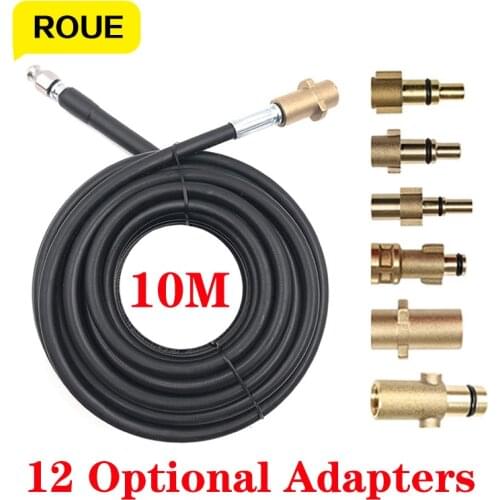 10m High Pressure Washer Sewer Drain Car Water Cleaning Hose Pipe Cleaner for Karcher Interskol Huter Hammer Nilfisk STIHL Bosch