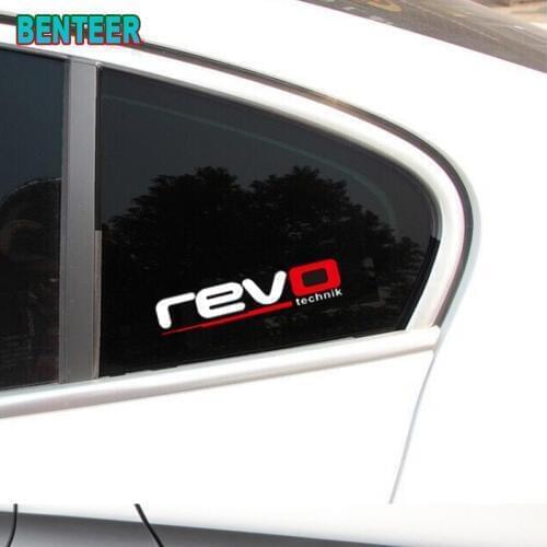 2pcs REVO car windows sticker For volkswagen VW Golf 6 7 MK3 MK4 MK5 MK6 MK7 TDI R20 R32 GTI Polo CC