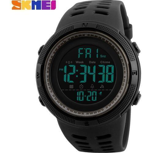 New Fashion Luxury Sport Watch Men SKMEI Digital LED Waterproof Outdoor Dress Watches Chrono Countdown Dual Time Wristwatches