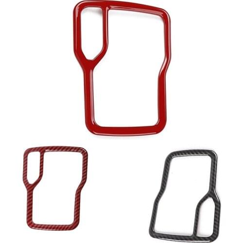 Gear Shift Panel Trim Cover ABS Frame Bezel for Jeep Wrangler Accessories 2018-2021 JK JKU Sport Sahara