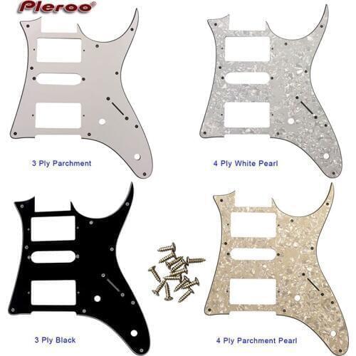 Pleroo Custom Guitar Parts - For MIJ Ibanze GR40 Guitar Pickguard HSH Humbucker Pickup Scratch Plate