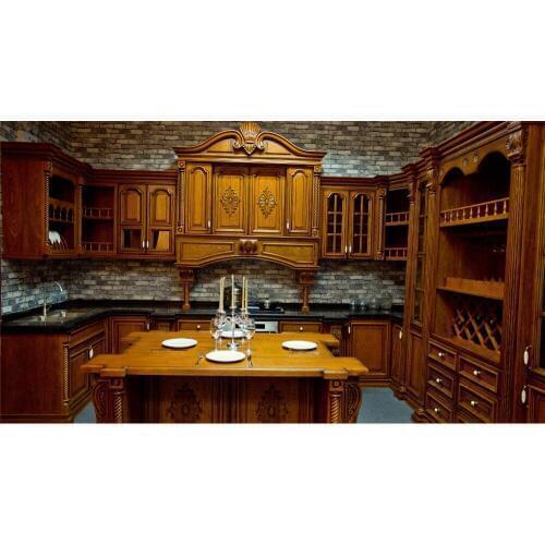Luxury wood kitchen cabinet