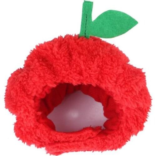 Pet Hat Puppy Cat Dress Up Apple Headdress Cat Dress Up Hat Dew Ears Cat Headgear Fruit Hat for Cat Puppy Apple Hat