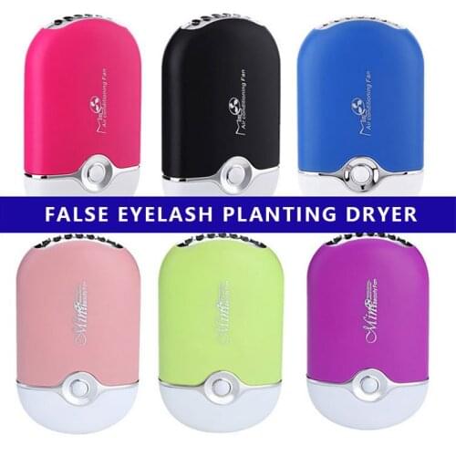 False eyelashes special blow dryer Air conditioner small fan Nail blow dry small fan USB charge no leaf small fan Graft eyelashe