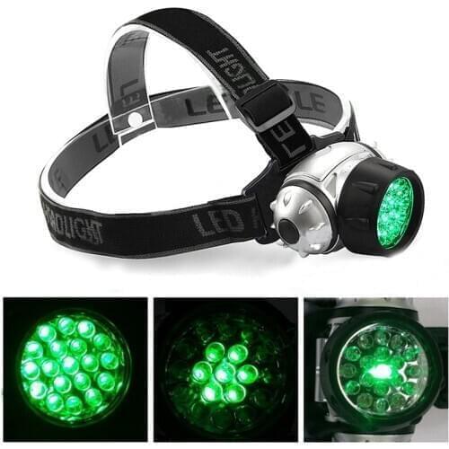 Adeeing 19 LED High Intensity Green Head Lamp Hydroponics Horticulture Grow Room Headlamp Indoor flower light fixture