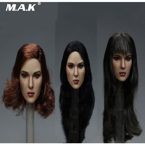 1/6 Scale Female Beauty European Head Sculpt Long/ Short Hair Head Carved Sculpt Model KT011 A/B/C for 12 inches Action Figure