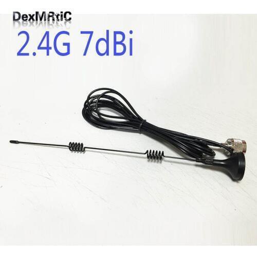 1PC Wifi Antenna 2.4Ghz 7dbi high gain with Omni directional N male connector NEW Wholesale wifi antenna for laptop