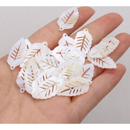 10Pcs Natural Mother Of Pearl Freshwater Shell Loose Beads For Jewelry Making DIY Necklace Earrings Accessory
