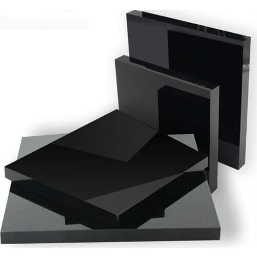 15*15cm Plexiglass Board Black Acrylic Sheet Jewelry Care Cosmetics Display Holder