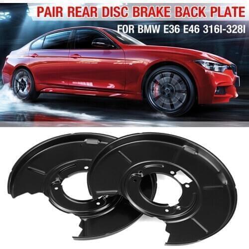 2x Rear Brake Discs Dust Cover Plate Shield For BMW 3 E36 E46 Z4 E85 E86