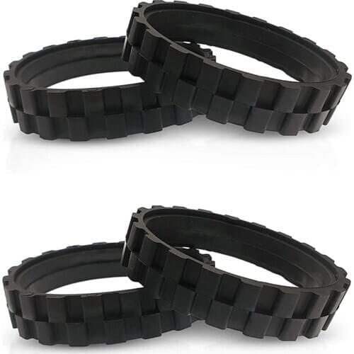 4Pcs Tire skin for IROBOT ROOMBA Wheels Series 500, 600, 700, 800 and 900 Anti-Slip, Great Adhesion and Easy embly