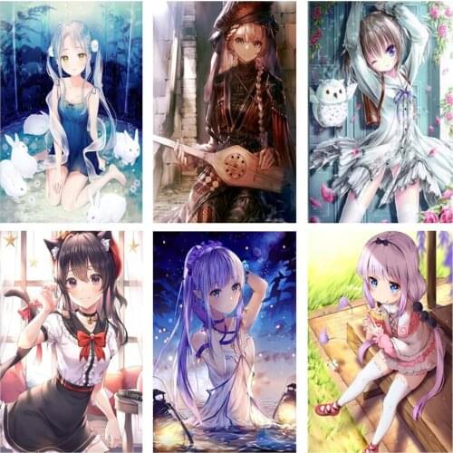 5D diamond painting cartoon comic two-dimensional picture diamond embroidery kit cross stitch mosaic home wall decoration gift