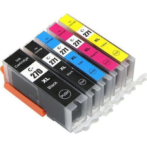 5PK PGI-270/CLI-271 Compatible lnk Cartridges For MG6821 MG6822 TS5020 TS6020 Printer