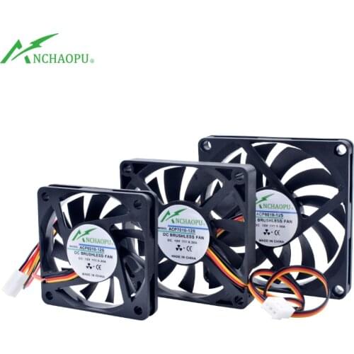 ACP60x60x10mm 70x70x10mm 80x80x10mm 60mm 70mm 80mm fan 3-wire speed monitoring Ultra-thin cooling fan suitable for chassis CPU