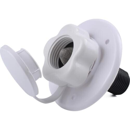 RV Accessories One-way Water Valve White Gravity Fresh Water Fill Hatch Inlet RV Trailer With Water Filler Water Tank