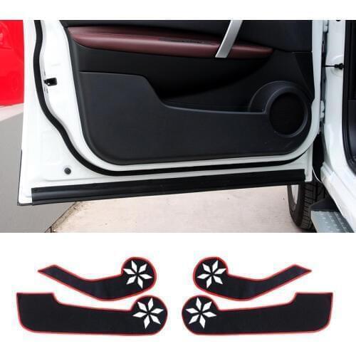 Car Styling Polyester Protector Side Edge Protection Pad Protected Anti-kick Door Mats Cover For Nissan Qashqai 2007-2015