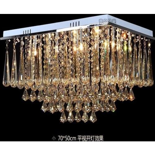 Free shipping FOR DHL luxury living room crystal ceiling light led lustres de sala for home L80*W60*H48cm indoor lighting