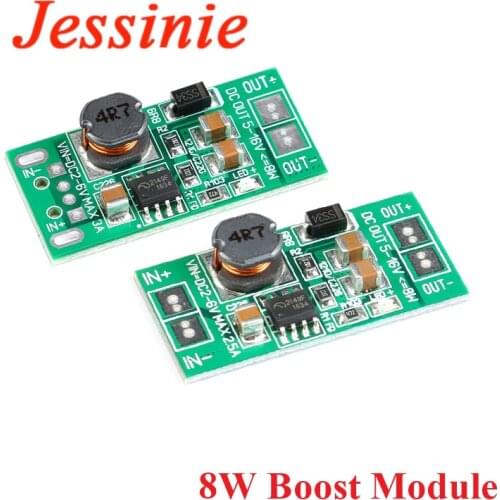 DC-DC 5V To 3.3V 5V 9V 12V 8W Boost Step Up Converter Power Supply Module DC DC Adjustable Voltage Regulator PCB Board