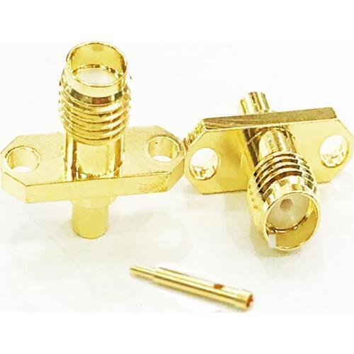 10pcs RP-SMA Female Pin Flange for semi-rigid RG405 0.086 Coaxial Cable Adapter Connector