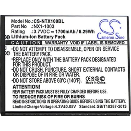 Cameron Sino 1700mAh Battery 13220091, NAUTIZX1, NX1-1003 for Handheld Nautiz X1