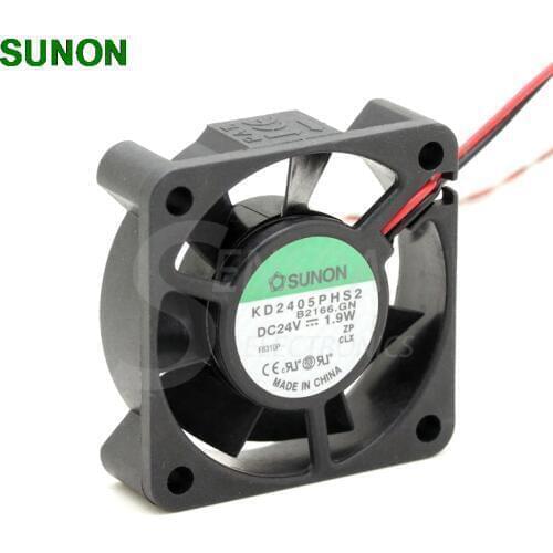 SUNON KD2405PHS2 DC24V 1.9W 2-wire 52x52x15mm server inverter axial industrial cooling fan cooler