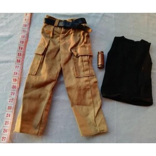 1:6 Scale Soldier Pocket Pants Vest Overalls Fits 12-inch Trend Action Figure Male Body Clothing Accessories In Stock
