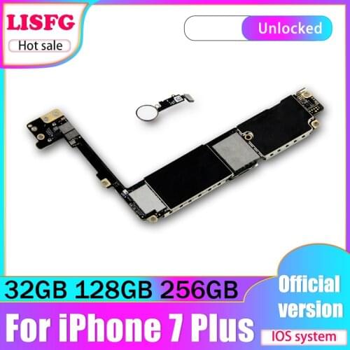 Clean iCloud For iphone 7 Plus Motherboard No Repair For iphone 7 Plus logic Main board with/without Touch ID 100% Unlocked