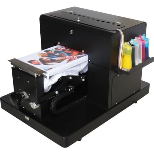 Multifunctional A4 digital inkjet t-shirt printer with RIP software