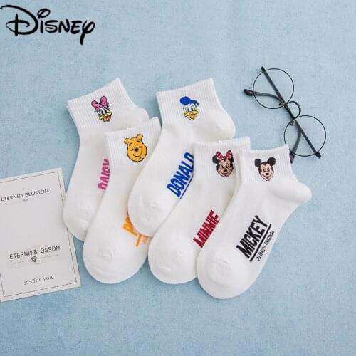 Disney fashion summer new cute cartoon Mickey short tube socks simple and comfortable pure cotton breathable children socks