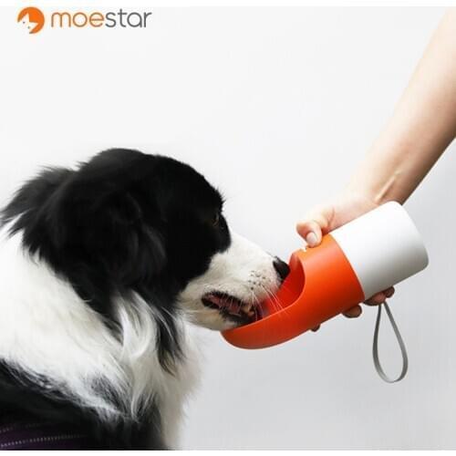 MOESTAR ROCKET 270ML Portable Dog Water Bottle Fashion Pet Dog Travel Water Bottle Dispenser