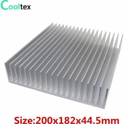 High power 200x182x44.5mm DIY Aluminum HeatSink Heat Sink large radiator for LED Electronic Chip COOLER cooling