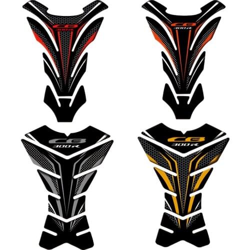 Motorcycle 3D Desals Fuel Filler gas Cap Tank Pad decorative decal fuel tank sticker fish bone paste for HONDA CB300R cb 300r