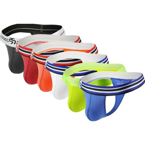 1Pcs Men Sexy Underwear Thongs Mens Breathable Thongs G Strings Gay Men Underwear Male Panties Ice Silk Bikinis Tangas Hombres