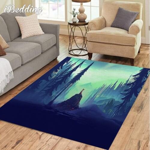Natural Forest Scenery Carpet for Large Hoom Living Room Teenager Bedroom Decoration Cartoon Area Rug Floor Mat Bathroom Mats