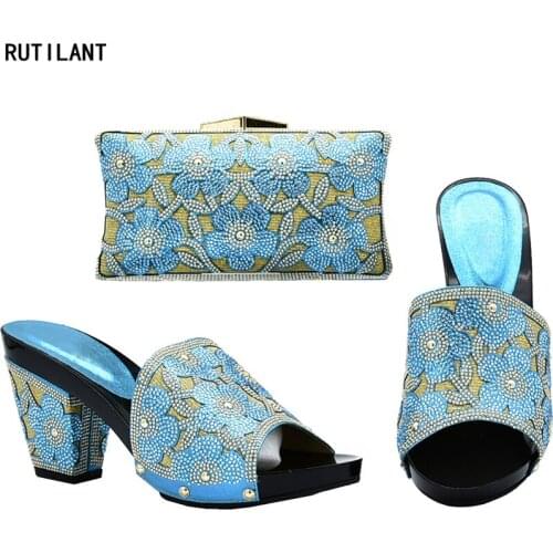 New Fashion Italian Designer Shoes and Bags Matching Set Set Women Shoes and Bags To Match Shoes with Bag Set for Party In Women